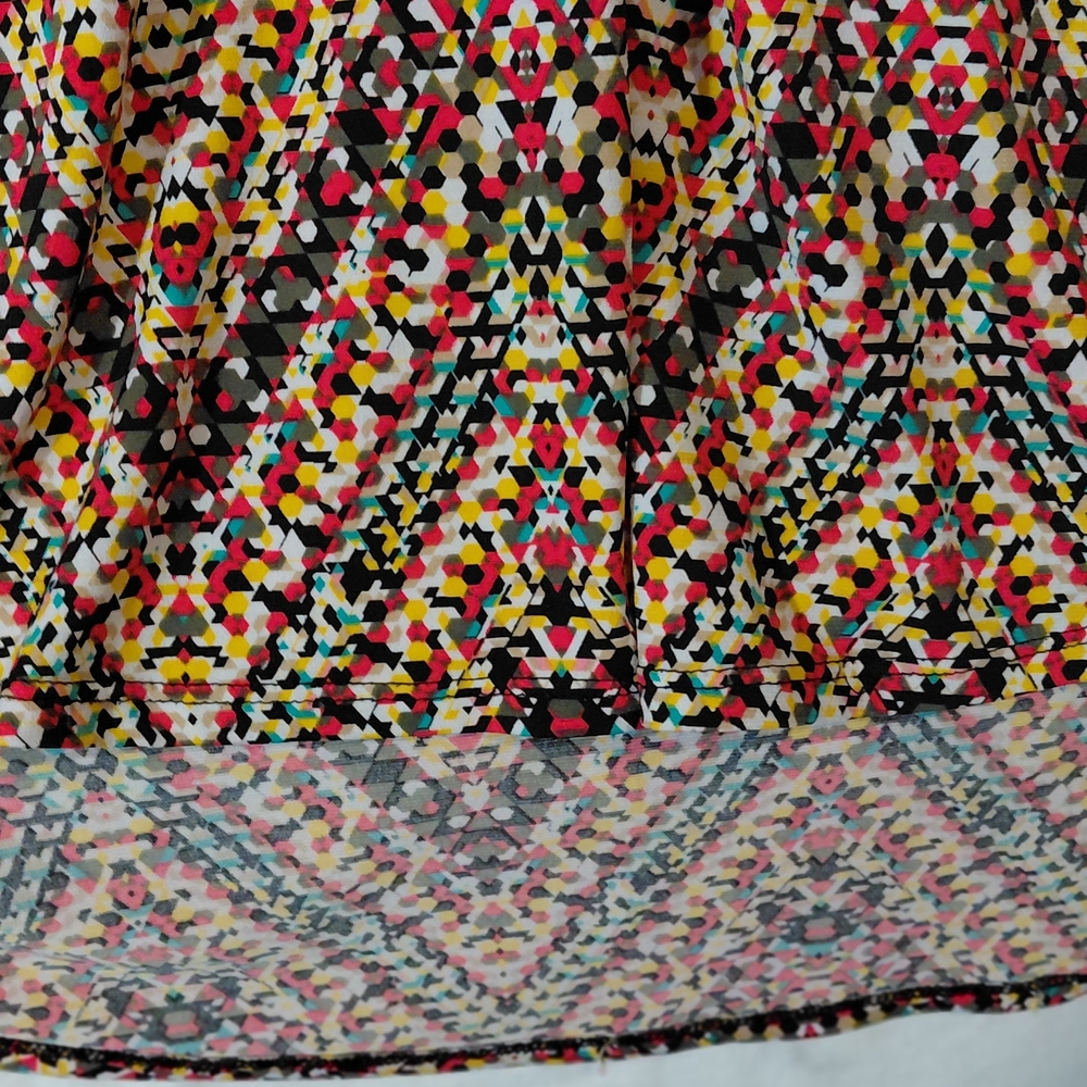 Vibrant Chevron Pattern Women's Blouse - Picture 11 of 11
